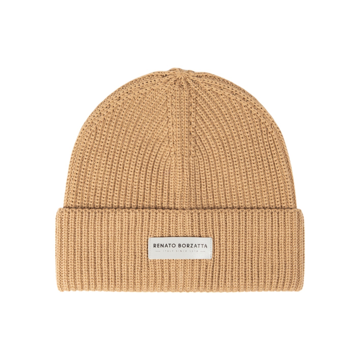 RB5003Z | CERVINO Mixed Wool Knit Cap Made in Italy. Camel Color - One Size