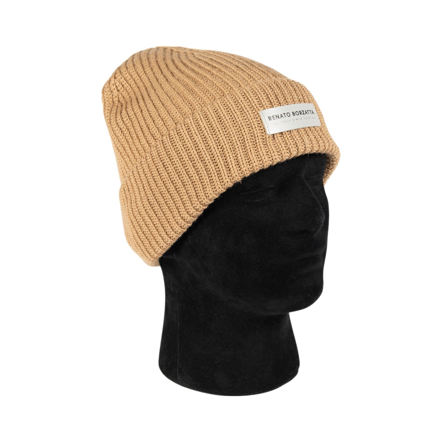RB5003Z | CERVINO Mixed Wool Knit Cap Made in Italy. Camel Color - One Size