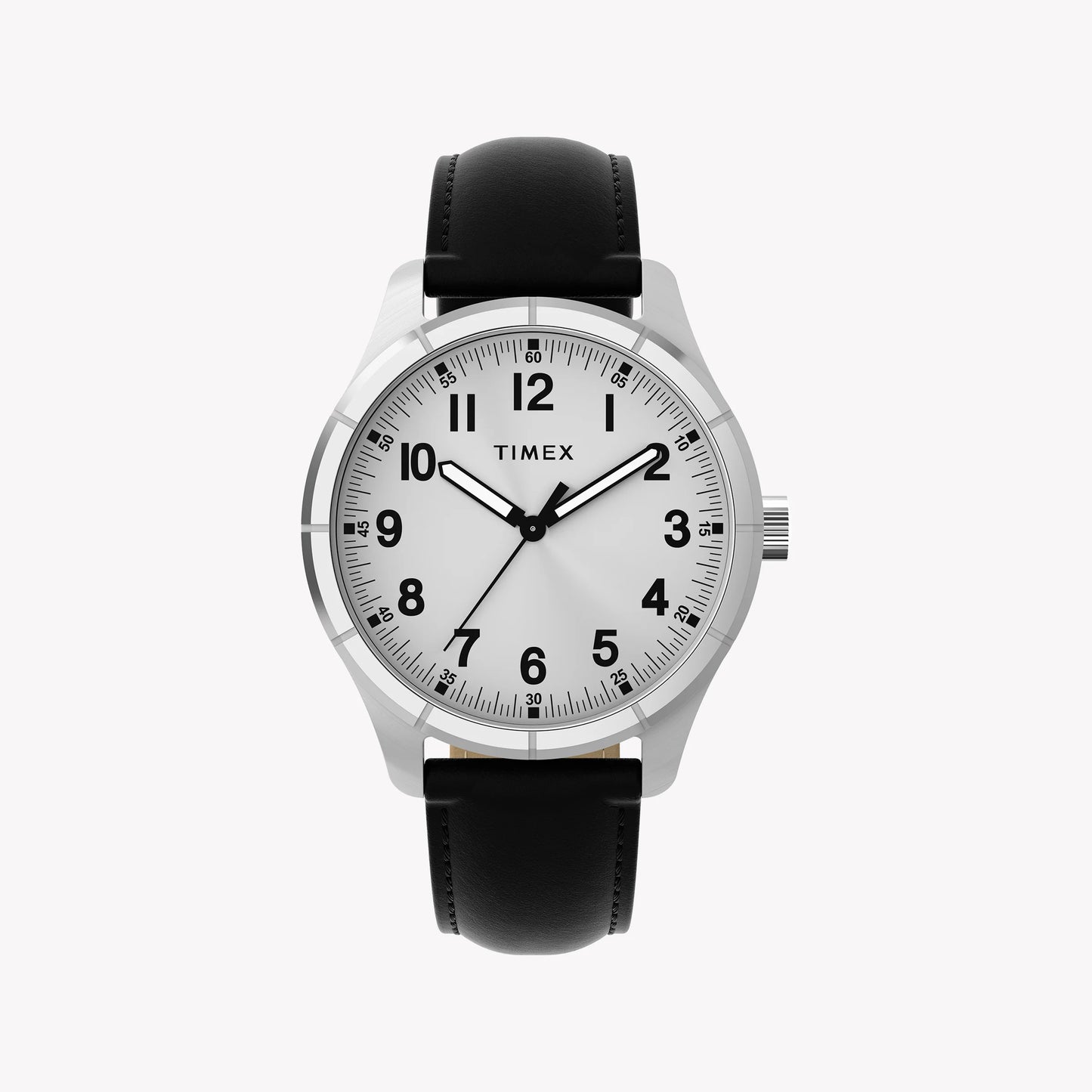 Mens Main Street Silver-Tone Case & Black Strap Watch TW2Y16000 | Stylish Men’s Timepiece