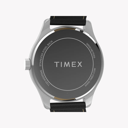 Mens Main Street Silver-Tone Case & Black Strap Watch TW2Y16000 | Stylish Men’s Timepiece