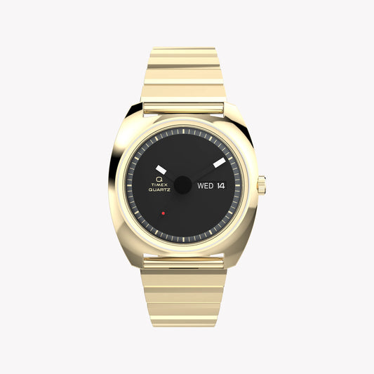 Q Timex Enigma 37mm Bracelet Watch TW2Y34400 | Stylish Silver & Blue Design