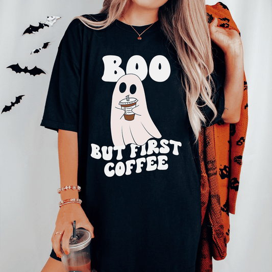 Boo But First Coffee Tee