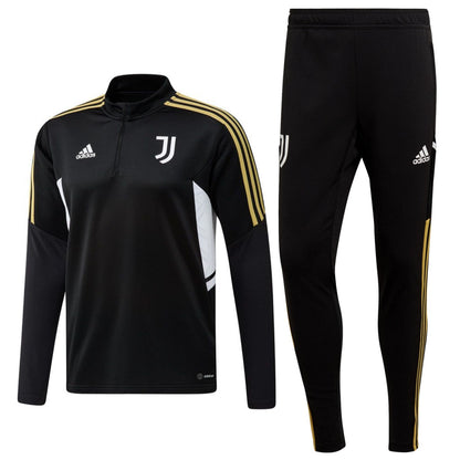 Juventus black training technical soccer tracksuit 2022/23 - Adidas